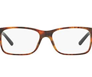 POLO RALPH LAUREN Men's Ph2117 Rectangular Prescription Eyewear Frames for Lifestyle Wear with Premium Plastic Lens and