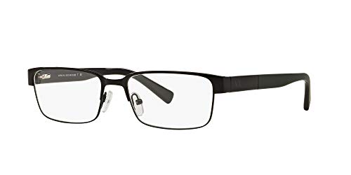 21dlaowpqal.jpg A|X Armani Exchange Men's Prescription Eyewear Rectangular Frames, Black/Demo Lens, 54 mm | A|X Armani Exchange Men'