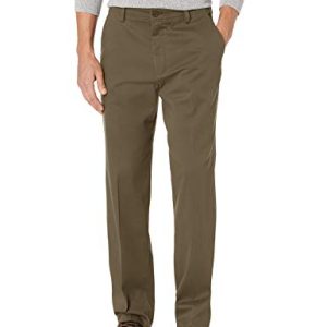 DOCKERS Men's Classic Fit Easy Khaki Pants Regular Size Khaki Pants for Men Khaki Pants with Elastic Waist Elastic Woven