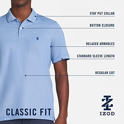 41 phngwil 3.jpg IZOD Men's Comfortable Performance Short Sleeve Polo Shirt for Golf and Leisure Activities