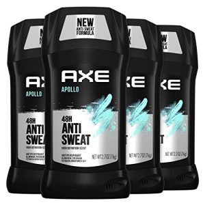 AXE Apollo Men's Deodorant Stick Sage & Cedarwood - 48 Hr Anti-Sweat, |7oz (Pack of 4) | AXE Apollo Deodorant For M