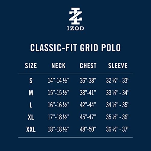 41hoqqe2 fl.jpg IZOD Men's Performance Golf Polo Shirt with Moisture-Wicking Technology for Men on the Green LSR 100.doubleknit 2-Pack