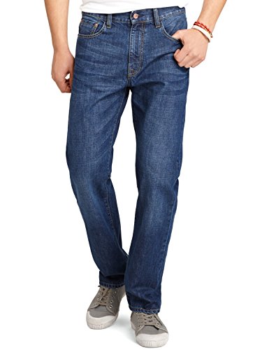 41nbemnfwjl.jpg IZOD Men's Classic Denim Jeans - Regular Fit, Straight Fit, Relaxed Fit | Dress Up Any Outfit | Comfortable and Stylish