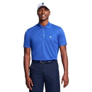 IZOD Men's Performance Golf Polo - Moisture Wicking, Breathable Design for Golf Enthusiasts - Medium, Medium Heather Gr