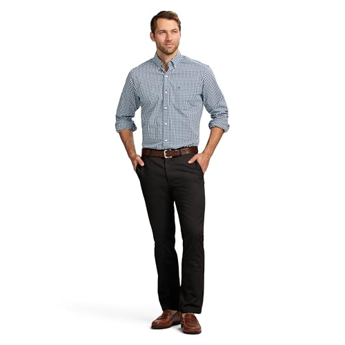 41fq7yyydsl.jpg IZOD Men's Comfortable American Chino Flat-Front Straight-fit Pants for Casual Wear |IZOD Men's Stylish American Chin