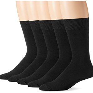 Amazon Essentials Men's Dress Socks - Professional Fit, Moisture Wicking, Business Casual, 5 Pairs - Trendy and Comforta