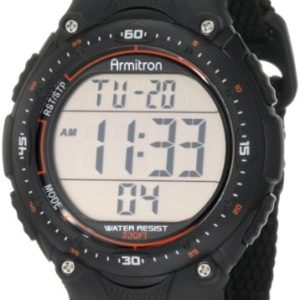 Armitron Men's 408159BLK Chronograph Black Strap Digital Display Watch for Mens Casual Use | Armitron Men's 408159BL